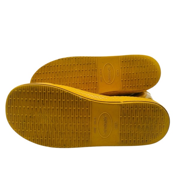 Kids Yellow Havaianas Size 2Y Slip-On Rainboot - Picture 13 of 13